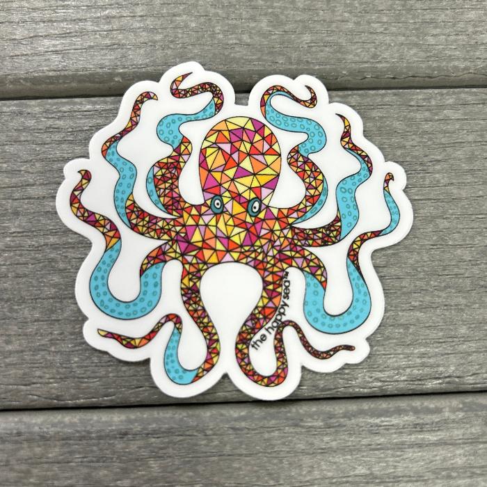 Octopus Vinyl Stickers Sunshine & Sweet Peas Coastal Decor