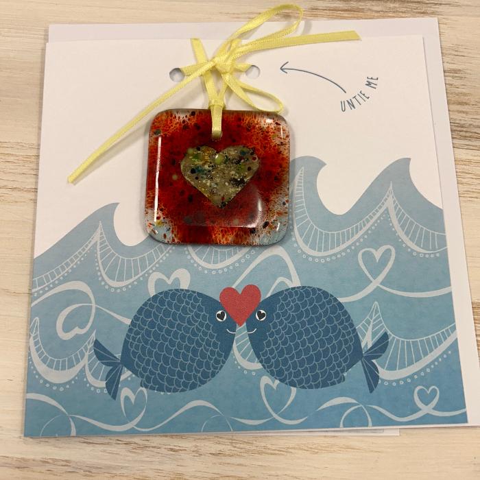Assorted Greeting Cards w/Glass Sculpture