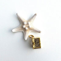 Collectible Travel Treasures™ 14k Gold Vermeil Passport Charm with Captiva Island Sand - Sunshine & Sweet Pea's Coastal Decor