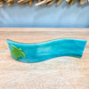 Handmade Glass Photo Holder w/Sea Turtle - Sunshine & Sweet Pea's Coastal Decor
