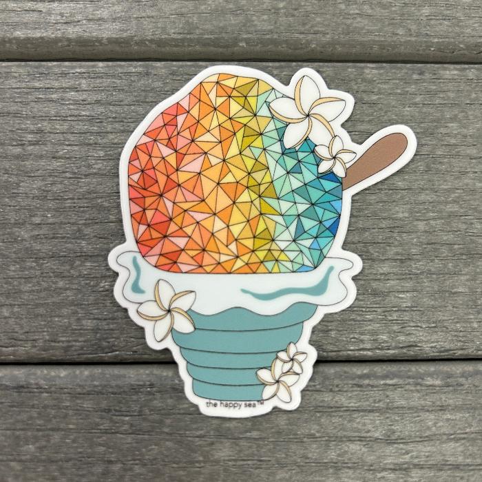 Shaved Ice Vinyl Stickers Sunshine & Sweet Peas Coastal Decor