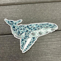 Humpback whale Vinyl Stickers Sunshine & Sweet Peas Coastal Decor