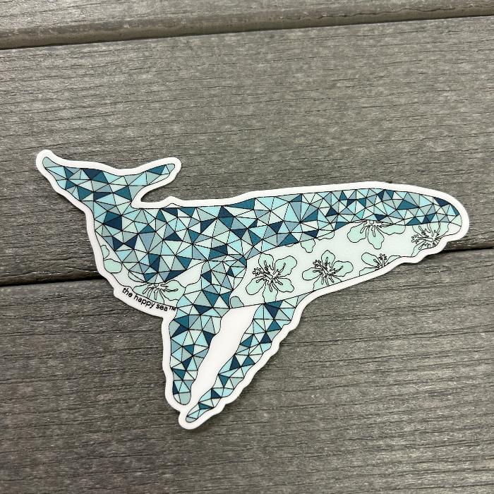 Humpback whale Vinyl Stickers Sunshine & Sweet Peas Coastal Decor