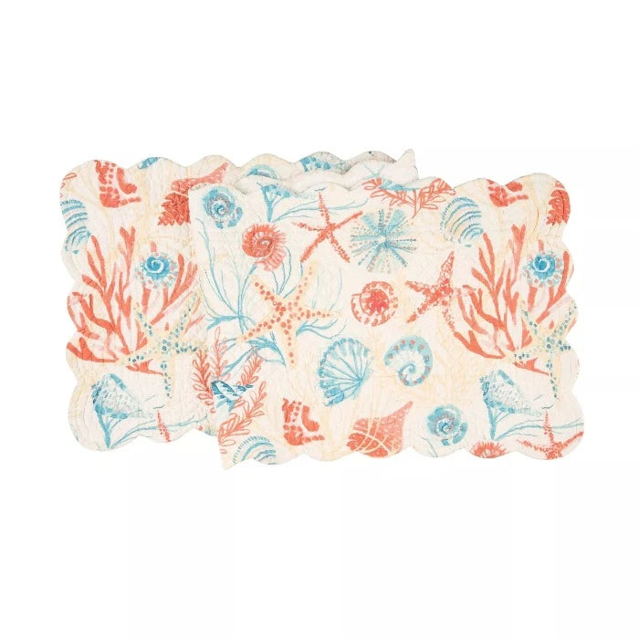 Shelly Shores Table Linens Sunshine & Sweet Peas Coastal Decor