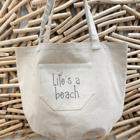 Assorted Canvas Beach Totes