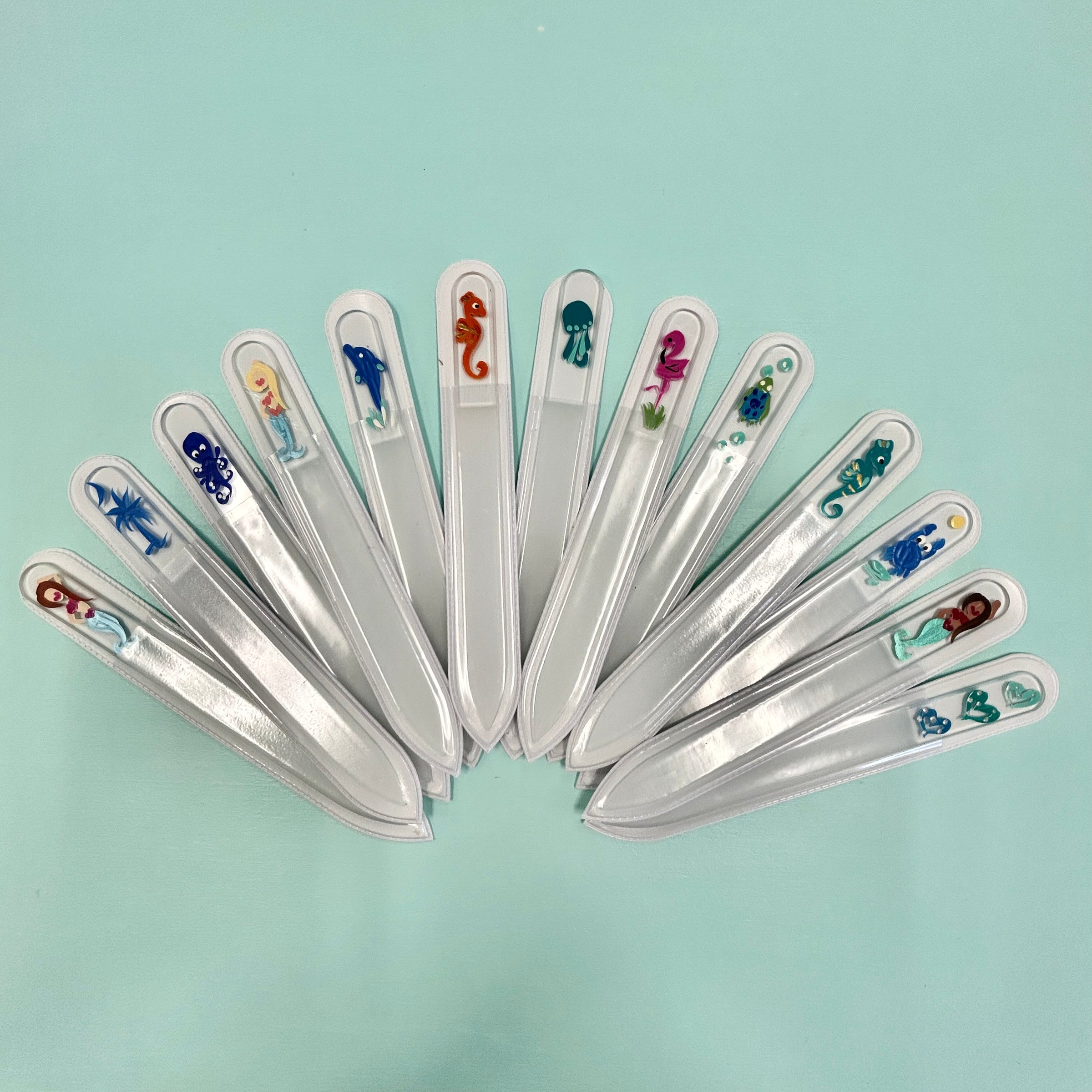 Assorted Genuine Crystal and Painted Nail Files