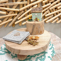 Round Wooden Risers with Ball Feet Sunshine & Sweet Peas coastal decor