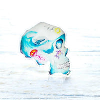 "The Ocean Is Always on My Mind" Beach Skull Pin - Sunshine & Sweet Pea's Coastal Decor