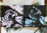 Custom Ultrasound Painting on Canvas w/Resin Finish & Embellishments Commission