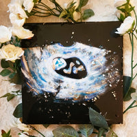 Custom Ultrasound Painting on Canvas w/Resin Finish & Embellishments Commission