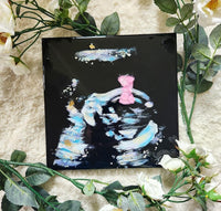 Custom Ultrasound Painting on Canvas w/Resin Finish & Embellishments Commission