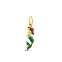Collectible Travel Treasures 14k Gold Vermeil Mermaid Charm - Sunshine & Sweet Pea's Coastal Decor