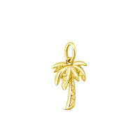 Collectible Travel Treasures™ Palm Tree 14k Gold Vermeil Charm - Sunshine & Sweet Pea's Coastal Decor