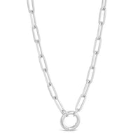 Collectible Travel Treasures™ Paper Link Charm Holder Necklace