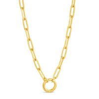 Collectible Travel Treasures™ Paper Link Charm Holder Necklace