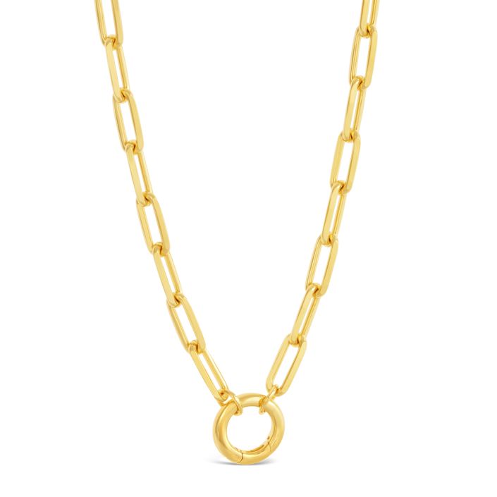Collectible Travel Treasures™ Paper Link Charm Holder Necklace