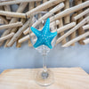 Starfish Coastal Inspired Stemmed Wine Glass - Sunshine & Sweet Pea's Coastal Decor