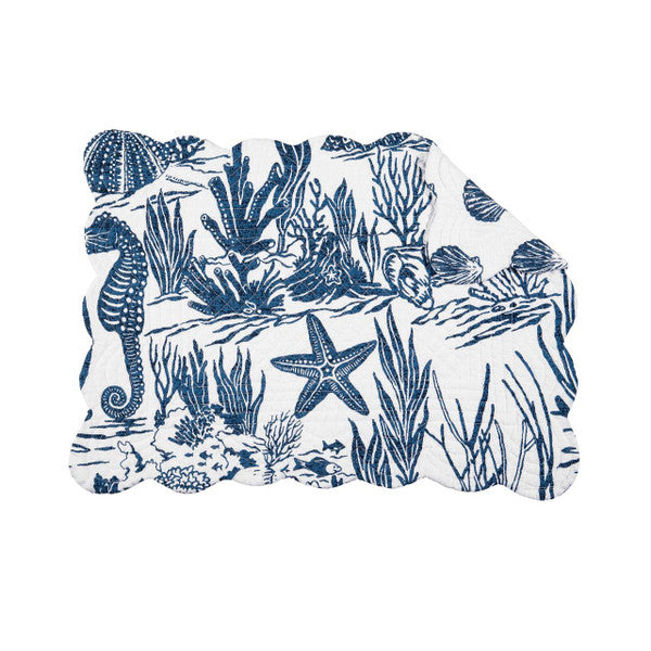 Reef Shores Table Linens Sunshine & Sweet Peas Coastal Decor