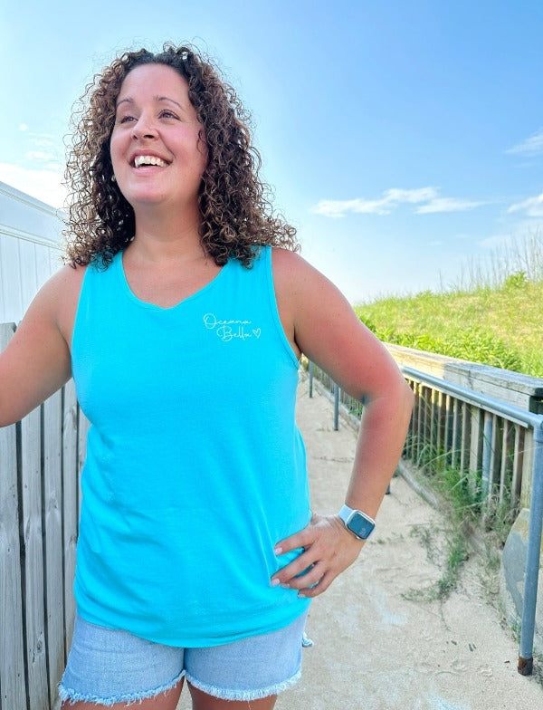 Oceana Bella Sea To Shining Sea Tank Top - Sunshine & Sweet Pea's Coastal Decor