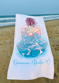 Oceana Bella Beach Towel - Sunshine & Sweet Pea's Coastal Decor