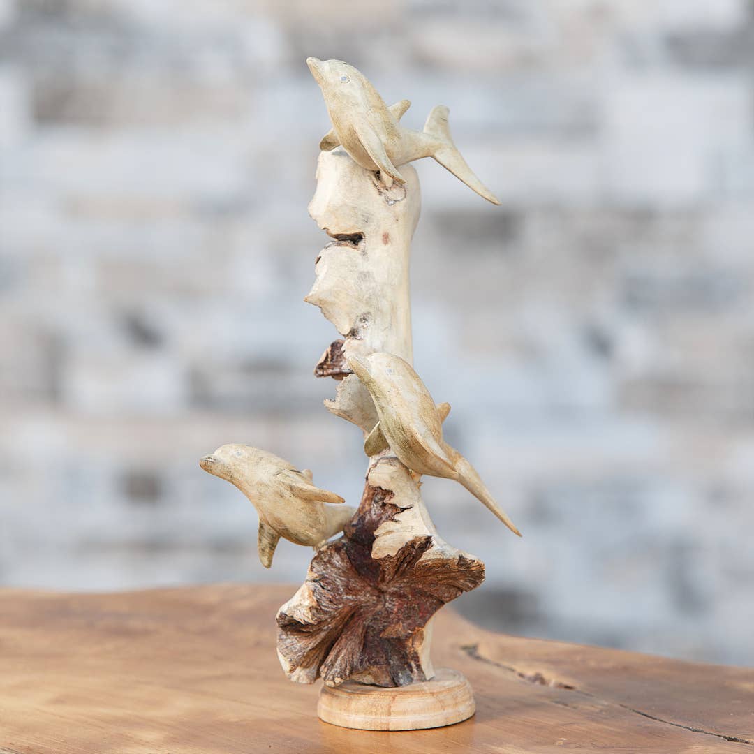 Hand Carved Wood Sea Animals