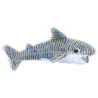 Small Beaded Shark Ornaments Sunshine & Sweet Peas Coastal Decor