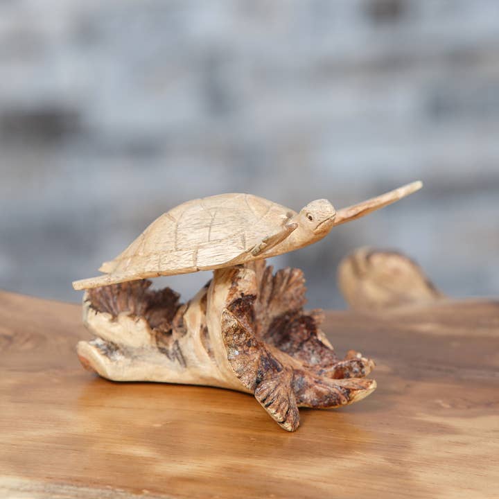 Hand Carved Wood Sea Animals – Sunshine & Sweet Pea's Coastal Décor