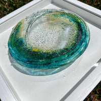 Fused Glass Tidal Wave Art