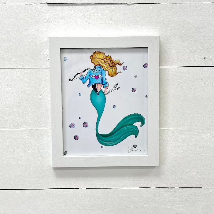 Mermaid Mom Framed Print - Sunshine & Sweet Pea's Coastal Decor
