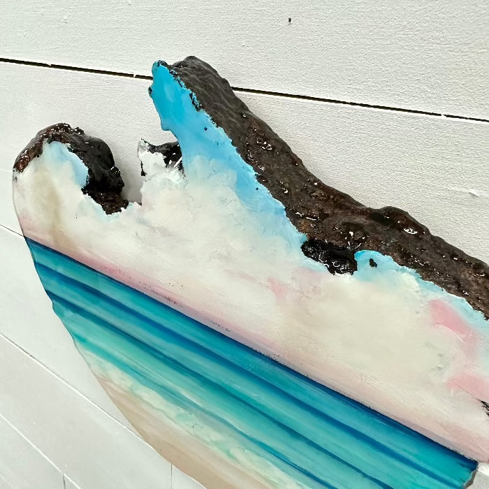Live Edge Seascape Wall Art - Sunshine & Sweet Pea's Coastal Decor