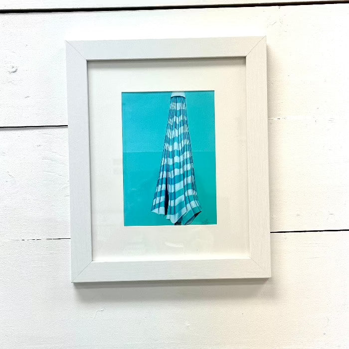Framed Umbrella Print - Sunshine & Sweet Pea's Coastal Decor