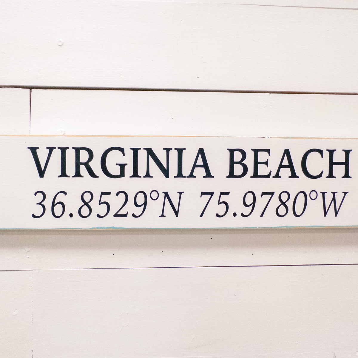 Virgina Beach Coordianates Sign