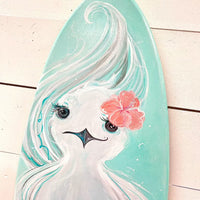 Sandpiper Wooden Surfboard - Sunshine & Sweet Pea's Coastal Decor