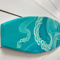 Octopus Wooden Surfboard - Sunshine & Sweet Pea's Coastal Decor