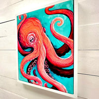 Framed Octopus Canvas Print - Sunshine & Sweet Pea's Coastal Decor