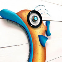 "Ty Netail" Funky Wooden Fish - Sunshine & Sweet Pea's Coastal Decor