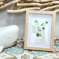Whale Tail Sea Glass & Seashell Art - Sunshine & Sweet Pea's Coastal Decor