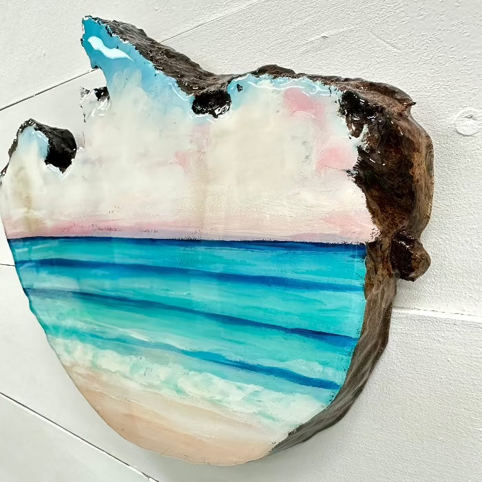 Live Edge Seascape Wall Art - Sunshine & Sweet Pea's Coastal Decor