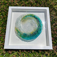 Fused Glass Tidal Wave Art