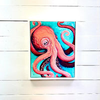 Framed Octopus Canvas Print - Sunshine & Sweet Pea's Coastal Decor