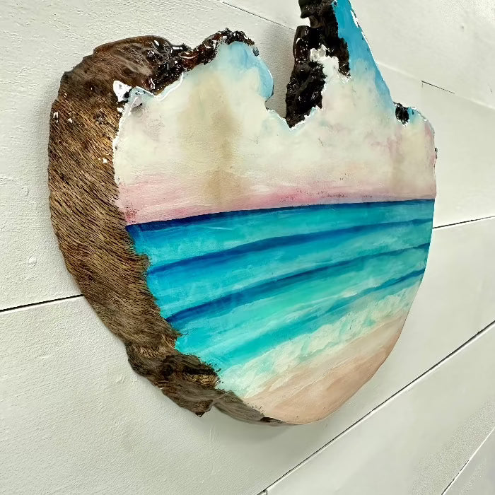 Live Edge Seascape Wall Art - Sunshine & Sweet Pea's Coastal Decor