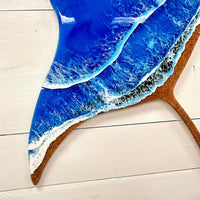 Beach Inspired Blue Resin Manta Ray - Sunshine & Sweet Pea's Coastal Decor