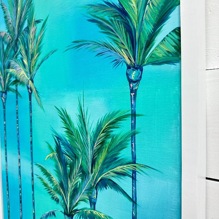 Original Palm Trees Painting - Sunshine & Sweet Pea's Coastal Decor