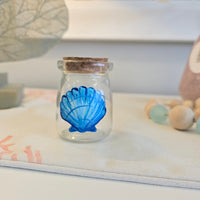 Assorted Mini Treasure Glass Jar Sunshine & Sweet Peas Costal Decor