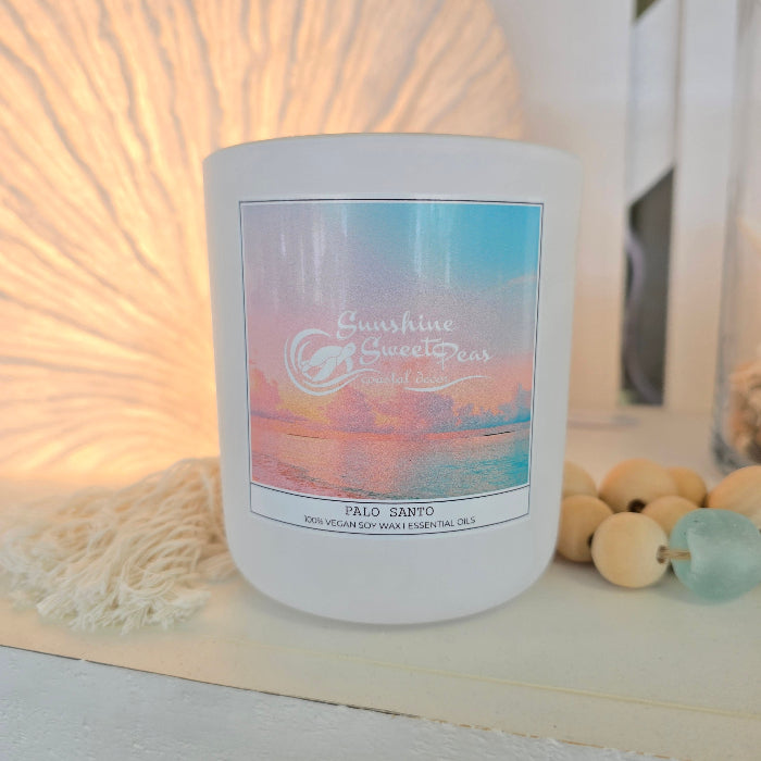 Exclusive Sunshine & Sweet Peas Hand Poured Soy Candles Sunshine & Sweet Peas Costal Decor