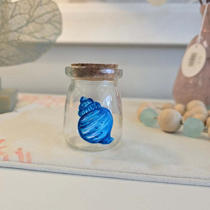 Assorted Mini Treasure Glass Jar Sunshine & Sweet Peas Costal Decor