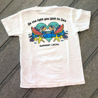 Be The Light You Wish To See Kid's T-Shirts - Sunshine & Sweet Pea's Coastal Decor