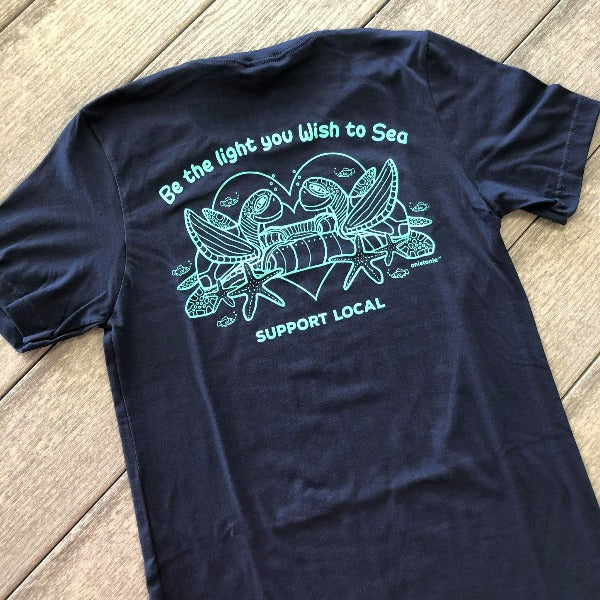 Be The Light You Wish To See Adult T-Shirts - Sunshine & Sweet Pea's Coastal Decor