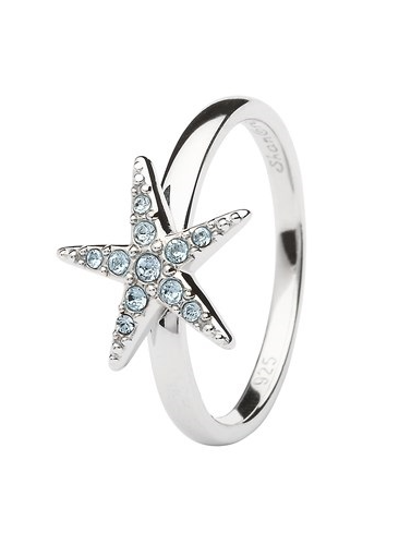Crystal Starfish Ring