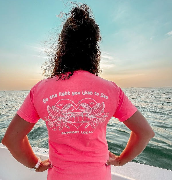 Be The Light You Wish To See Adult T-Shirts - Sunshine & Sweet Pea's Coastal Decor